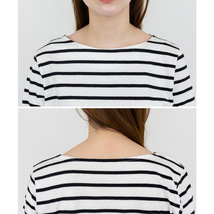 ボーダー5分袖トップス レディース 大きいサイズ | JungleJalopy | 詳細画像25 