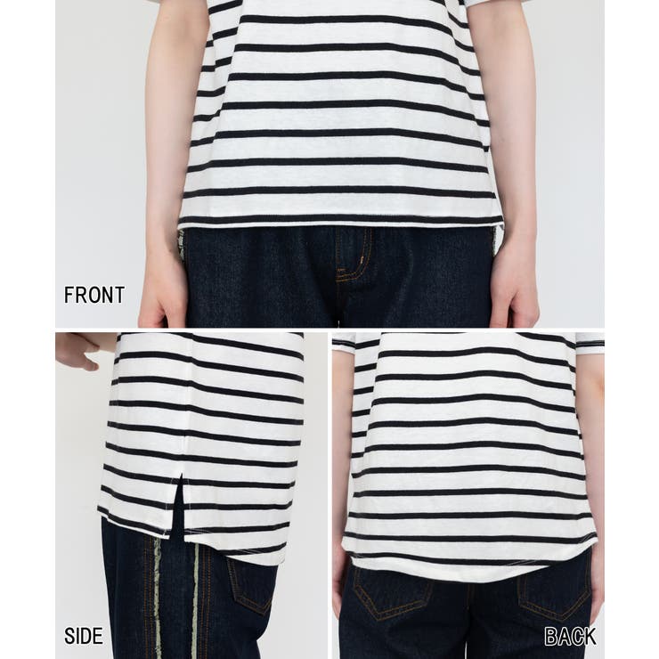 ボーダー5分袖トップス レディース 大きいサイズ | JungleJalopy | 詳細画像27 