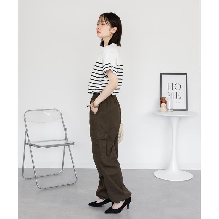 パネルボーダー風半袖トップス レディース 大きいサイズ | JungleJalopy | 詳細画像27 