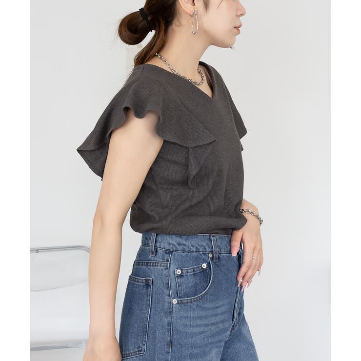 フレアーフレンチスリーブTシャツ レディース 大きいサイズ | JungleJalopy | 詳細画像12 