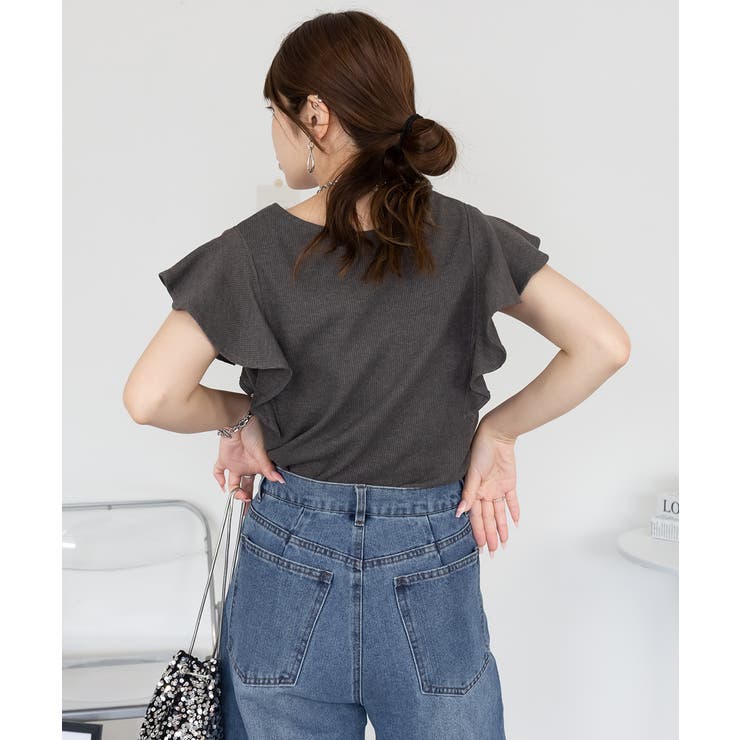 フレアーフレンチスリーブTシャツ レディース 大きいサイズ | JungleJalopy | 詳細画像13 