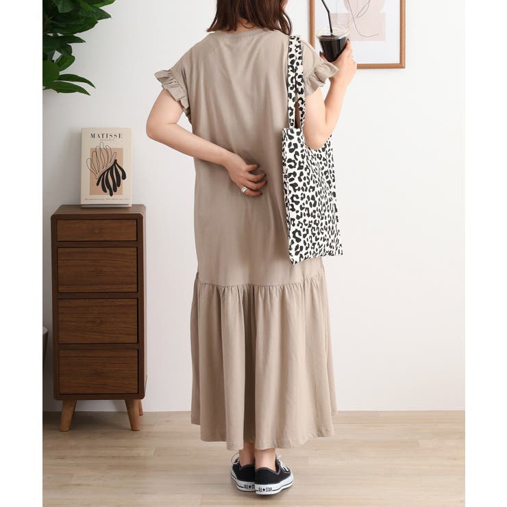 袖フレアノースリーブワンピース レディース 大きいサイズ | JungleJalopy | 詳細画像15 