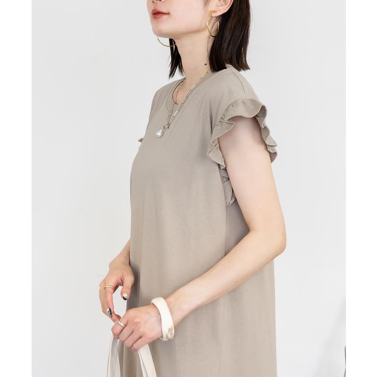 袖フレアノースリーブワンピース レディース 大きいサイズ | JungleJalopy | 詳細画像19 