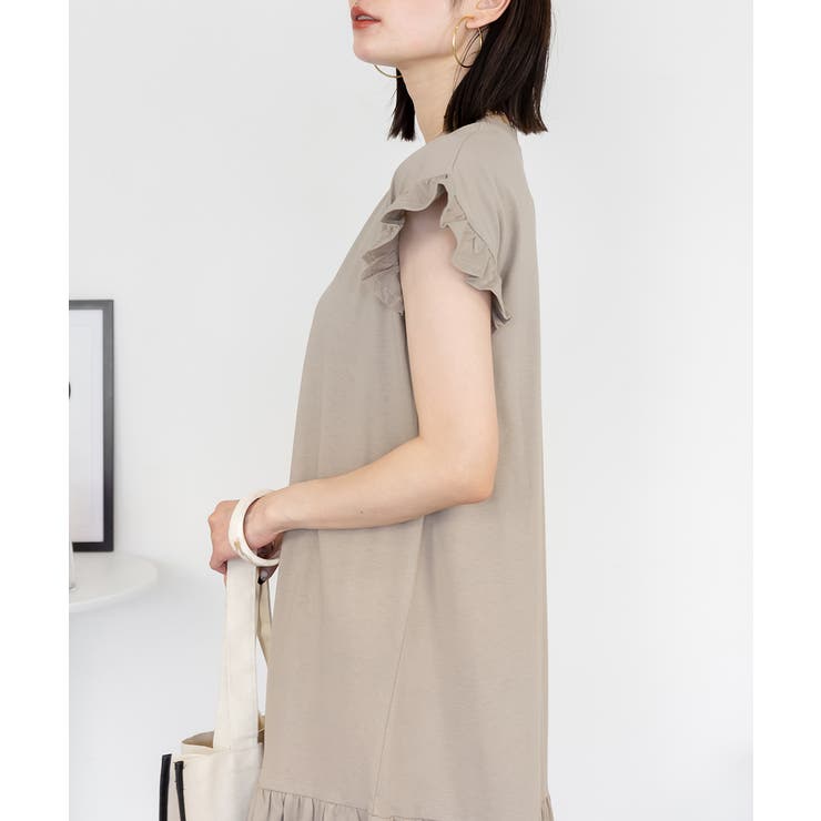 袖フレアノースリーブワンピース レディース 大きいサイズ | JungleJalopy | 詳細画像20 