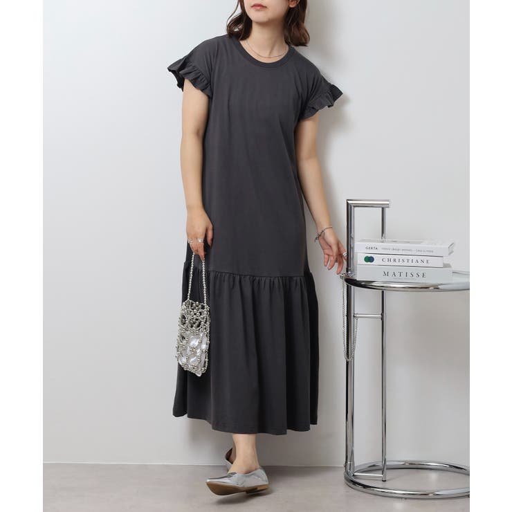 袖フレアノースリーブワンピース レディース 大きいサイズ | JungleJalopy | 詳細画像25 