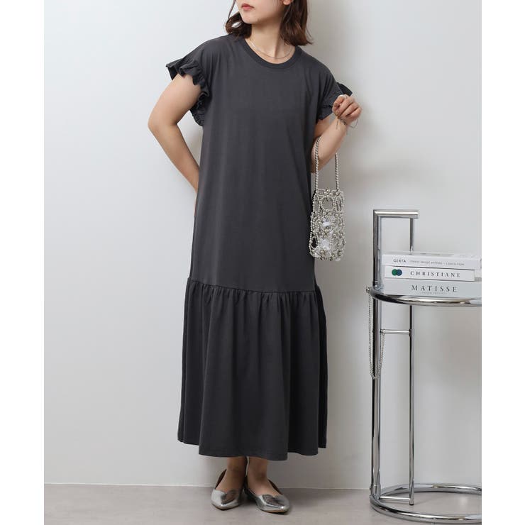 袖フレアノースリーブワンピース レディース 大きいサイズ | JungleJalopy | 詳細画像26 