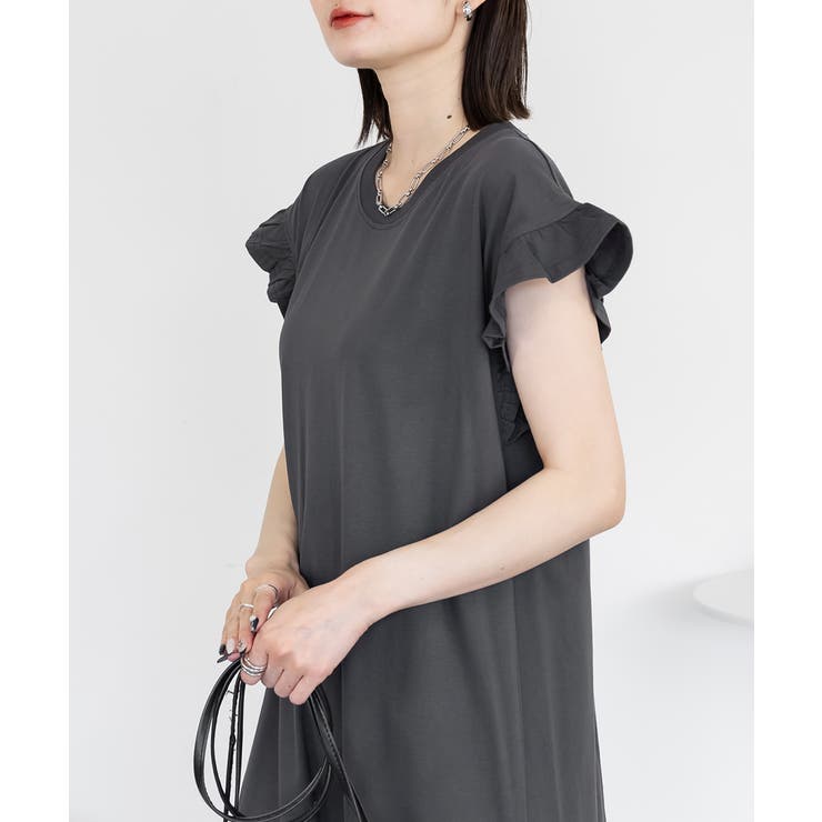 袖フレアノースリーブワンピース レディース 大きいサイズ | JungleJalopy | 詳細画像37 