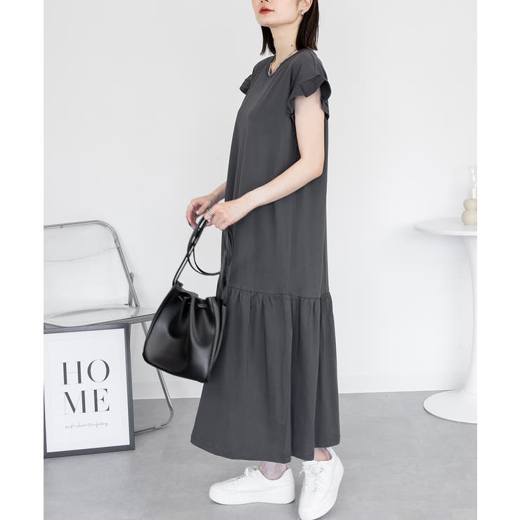 袖フレアノースリーブワンピース レディース 大きいサイズ | JungleJalopy | 詳細画像41 