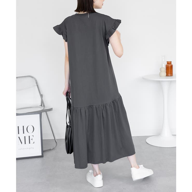 袖フレアノースリーブワンピース レディース 大きいサイズ | JungleJalopy | 詳細画像43 