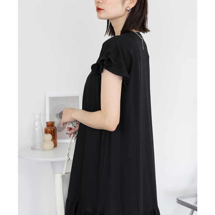 袖フレアノースリーブワンピース レディース 大きいサイズ | JungleJalopy | 詳細画像53 