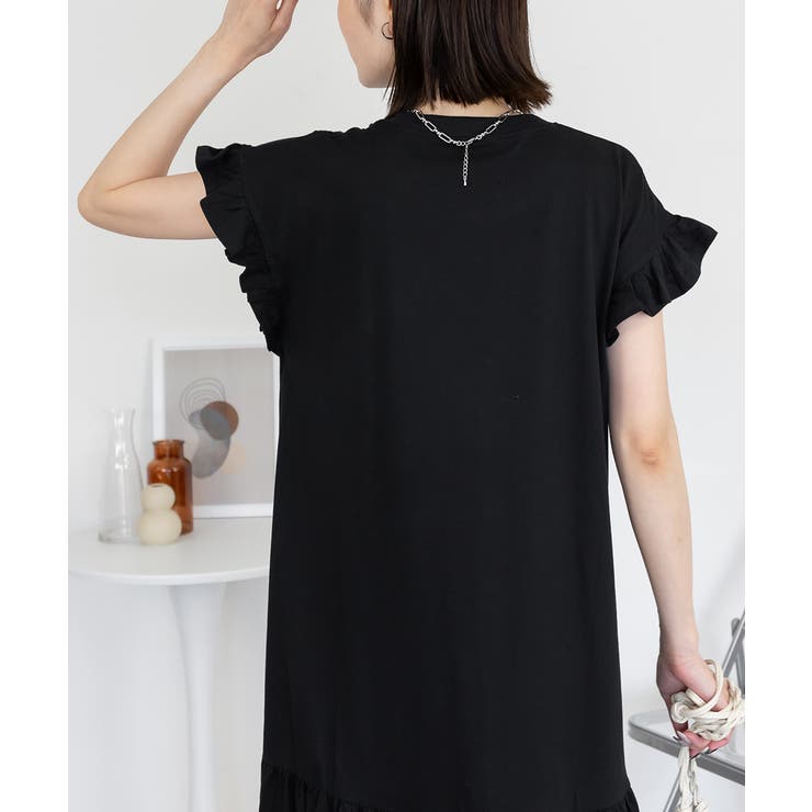 袖フレアノースリーブワンピース レディース 大きいサイズ | JungleJalopy | 詳細画像54 