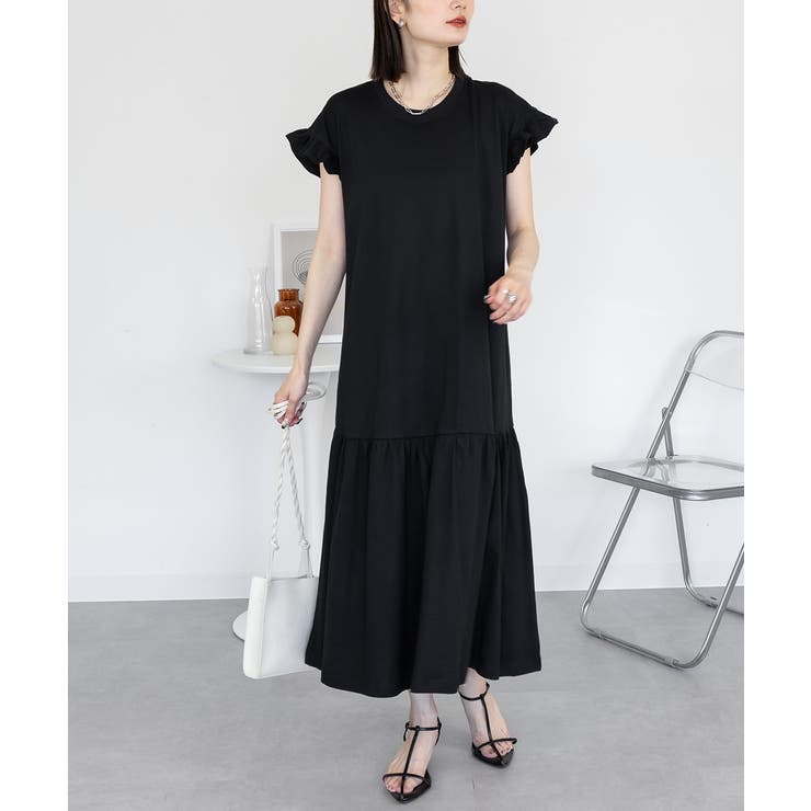 袖フレアノースリーブワンピース レディース 大きいサイズ | JungleJalopy | 詳細画像55 