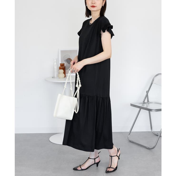 袖フレアノースリーブワンピース レディース 大きいサイズ | JungleJalopy | 詳細画像56 