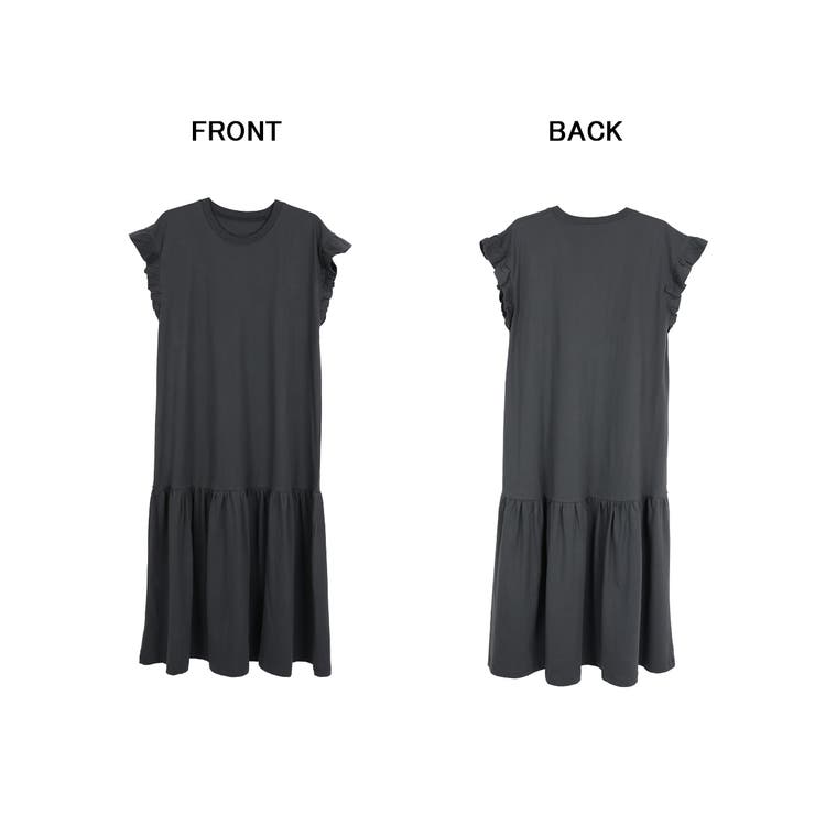 袖フレアノースリーブワンピース レディース 大きいサイズ | JungleJalopy | 詳細画像9 