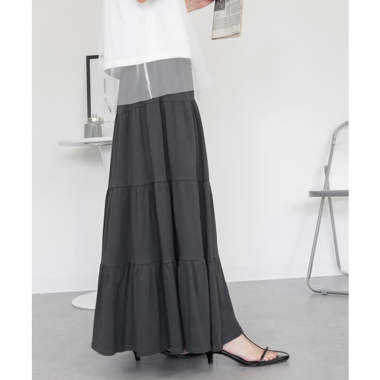 4段 ティアード マキシスカート | JungleJalopy | 詳細画像25 