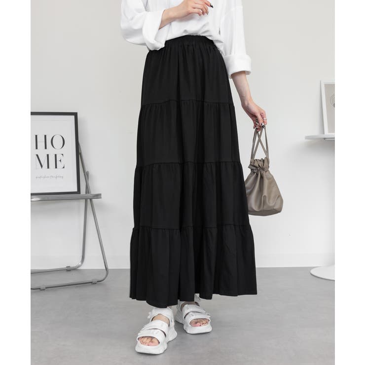 4段 ティアード マキシスカート | JungleJalopy | 詳細画像3 