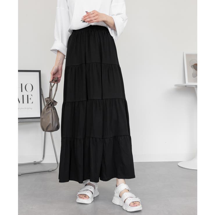 4段 ティアード マキシスカート | JungleJalopy | 詳細画像4 