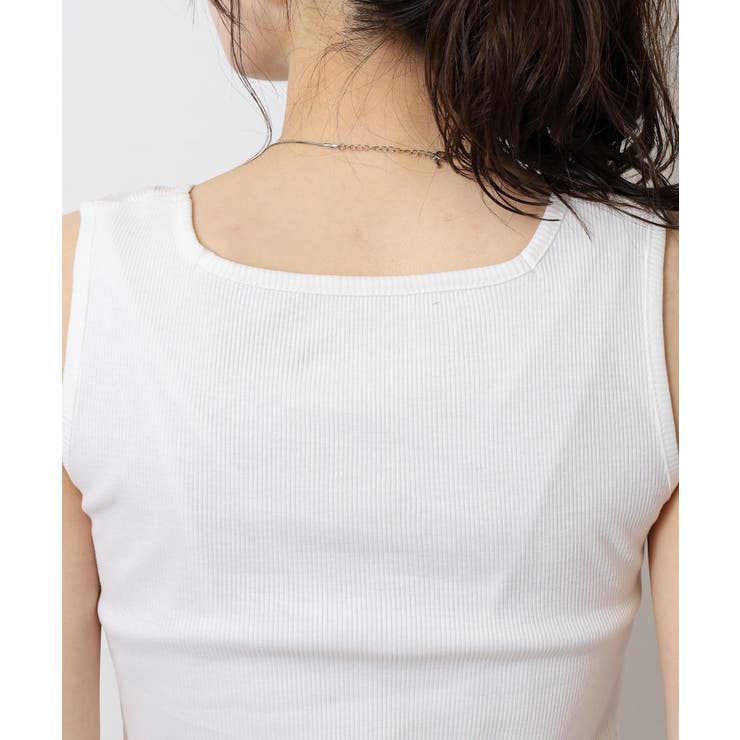 2×2リブ スクエアネックタンクトップ レディース 大きいサイズ | JungleJalopy | 詳細画像18 