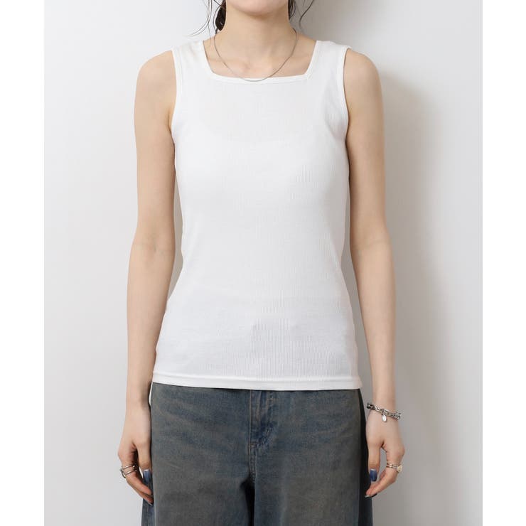 2×2リブ スクエアネックタンクトップ レディース 大きいサイズ | JungleJalopy | 詳細画像19 