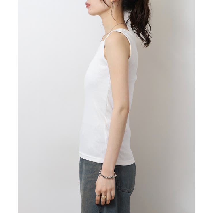 2×2リブ スクエアネックタンクトップ レディース 大きいサイズ | JungleJalopy | 詳細画像20 