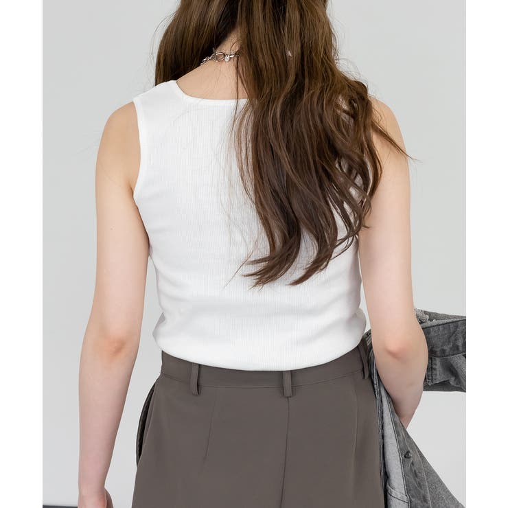 2×2リブ スクエアネックタンクトップ レディース 大きいサイズ | JungleJalopy | 詳細画像26 