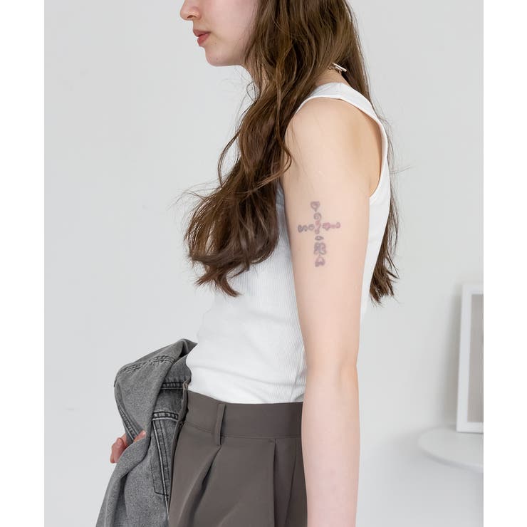 2×2リブ スクエアネックタンクトップ レディース 大きいサイズ | JungleJalopy | 詳細画像28 