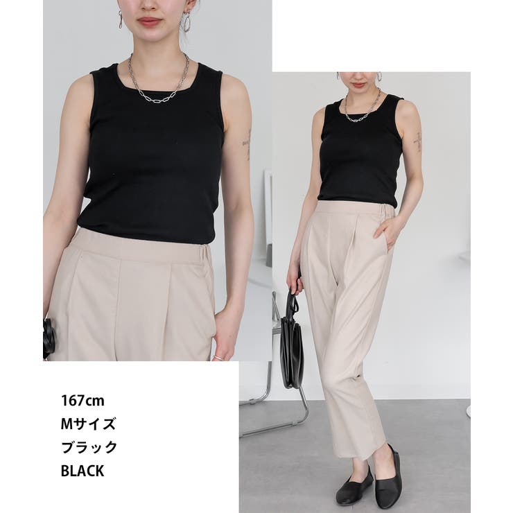 2×2リブ スクエアネックタンクトップ レディース 大きいサイズ | JungleJalopy | 詳細画像40 