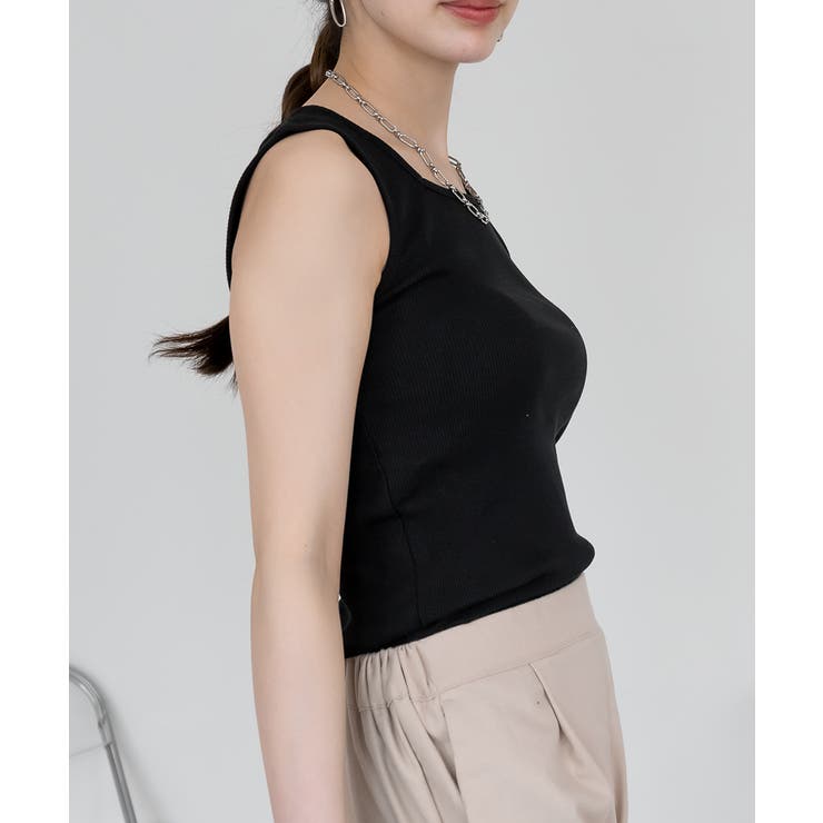 2×2リブ スクエアネックタンクトップ レディース 大きいサイズ | JungleJalopy | 詳細画像42 