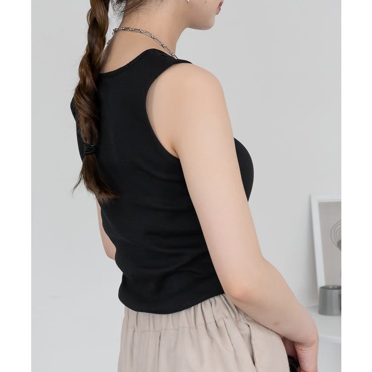 2×2リブ スクエアネックタンクトップ レディース 大きいサイズ | JungleJalopy | 詳細画像43 