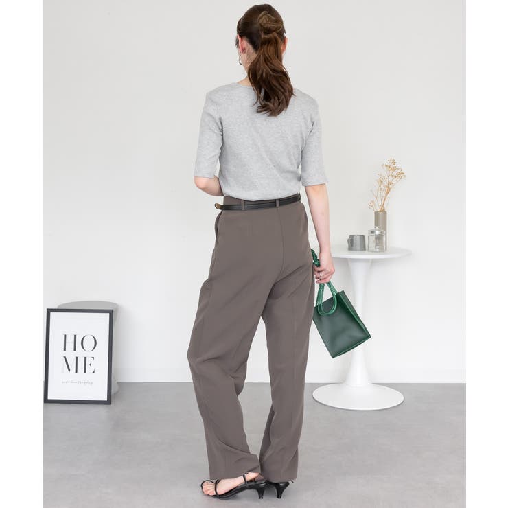 スクエアネック5分袖コットンリブTシャツ レディース 大きいサイズ | JungleJalopy | 詳細画像36 