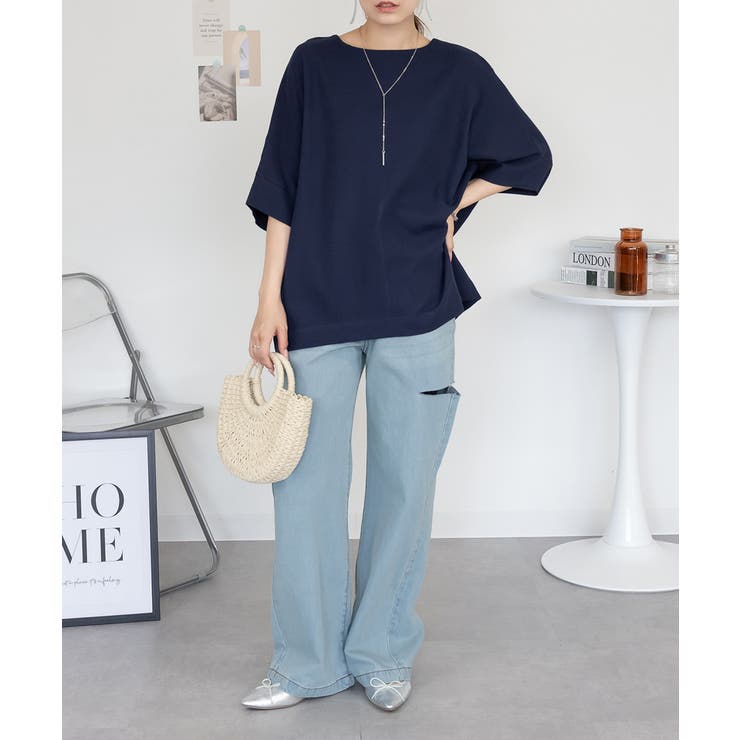 コットンワッフル7分袖ドルマンTシャツ レディース 大きいサイズ | JungleJalopy | 詳細画像27 