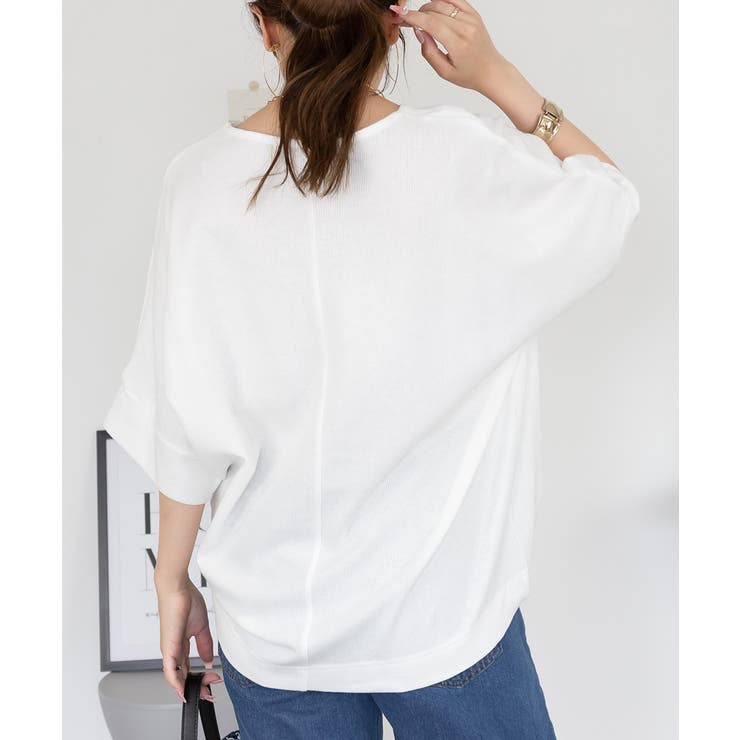 コットンワッフル7分袖ドルマンTシャツ レディース 大きいサイズ | JungleJalopy | 詳細画像33 