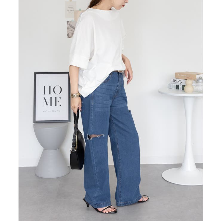 コットンワッフル7分袖ドルマンTシャツ レディース 大きいサイズ | JungleJalopy | 詳細画像35 