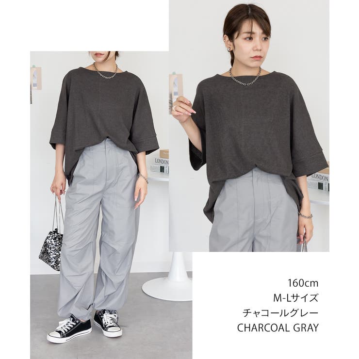 コットンワッフル7分袖ドルマンTシャツ レディース 大きいサイズ | JungleJalopy | 詳細画像45 