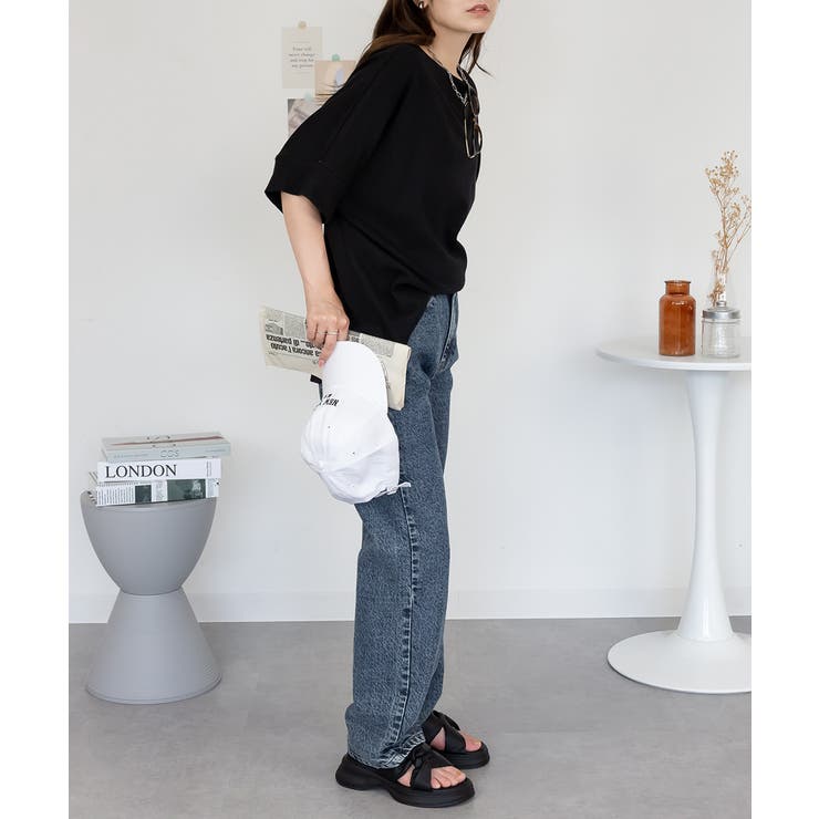 コットンワッフル7分袖ドルマンTシャツ レディース 大きいサイズ | JungleJalopy | 詳細画像7 