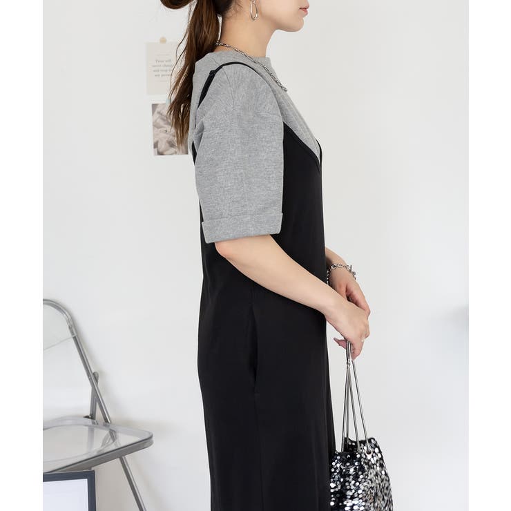 コットンワッフルロールアップハーフスリーブカットソー レディース 大きいサイズ | JungleJalopy | 詳細画像18 