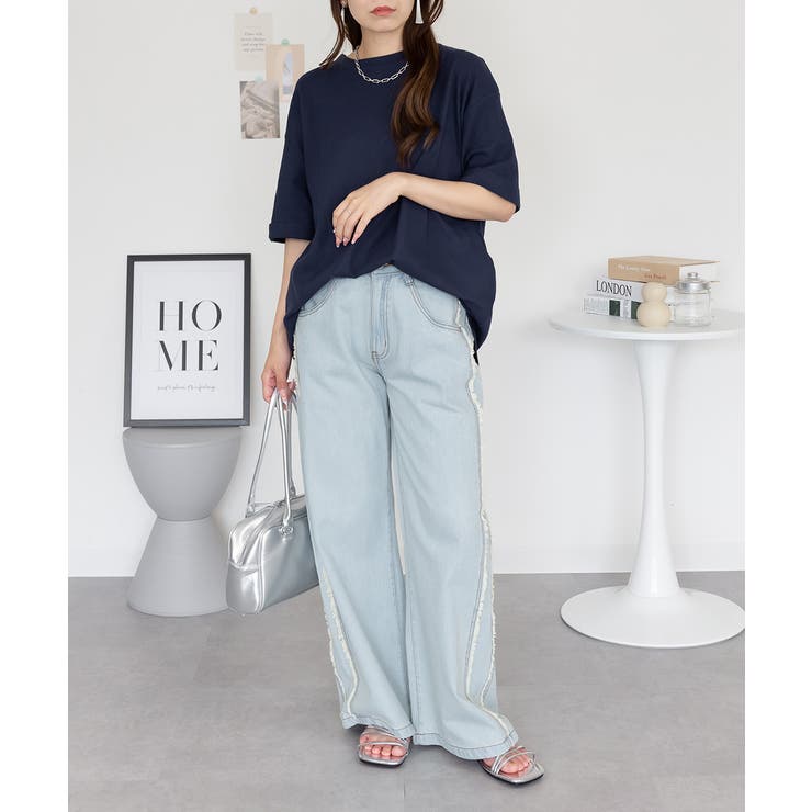 コットンワッフルロールアップハーフスリーブカットソー レディース 大きいサイズ | JungleJalopy | 詳細画像27 