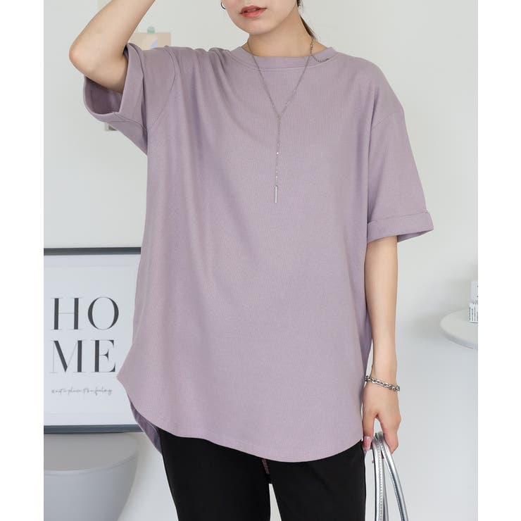 コットンワッフルロールアップハーフスリーブカットソー レディース 大きいサイズ | JungleJalopy | 詳細画像31 