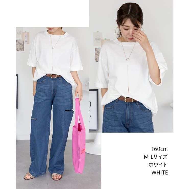 コットンワッフルロールアップハーフスリーブカットソー レディース 大きいサイズ | JungleJalopy | 詳細画像49 