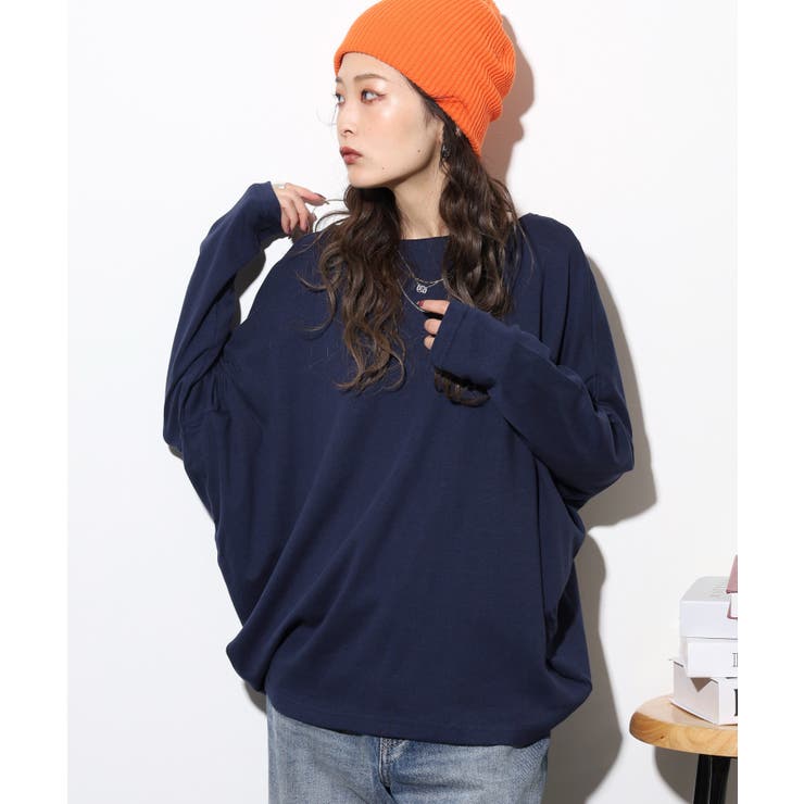 NAVY | 大きいサイズ レディース ドルマンスリーブ | JungleJalopy