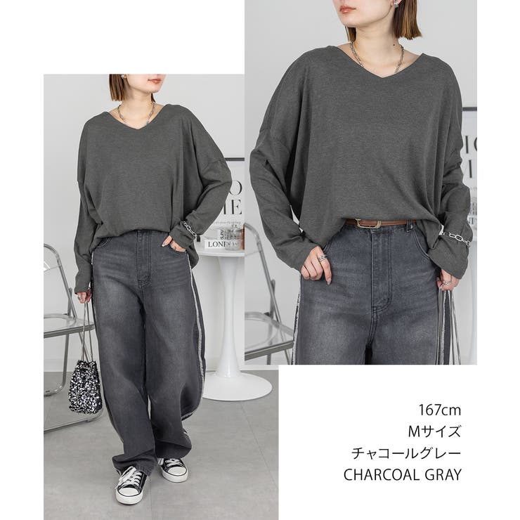 ドルマンスリーブVネックTシャツ レディース 大きいサイズ | JungleJalopy | 詳細画像59 