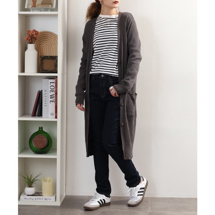 【M・L・LL・3L・4L】コットンニットロングカーディガン | JungleJalopy | 詳細画像56 