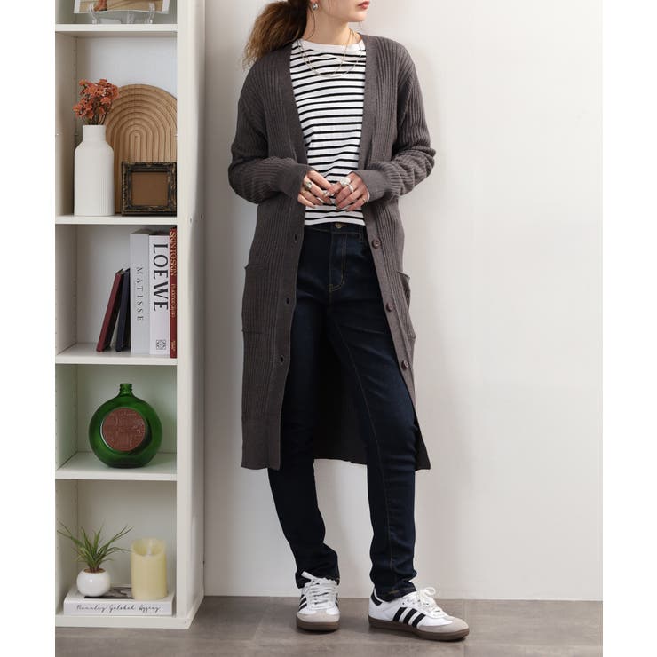 【M・L・LL・3L・4L】コットンニットロングカーディガン | JungleJalopy | 詳細画像57 