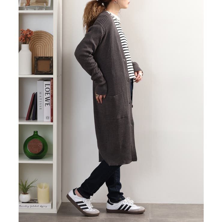 【M・L・LL・3L・4L】コットンニットロングカーディガン | JungleJalopy | 詳細画像58 