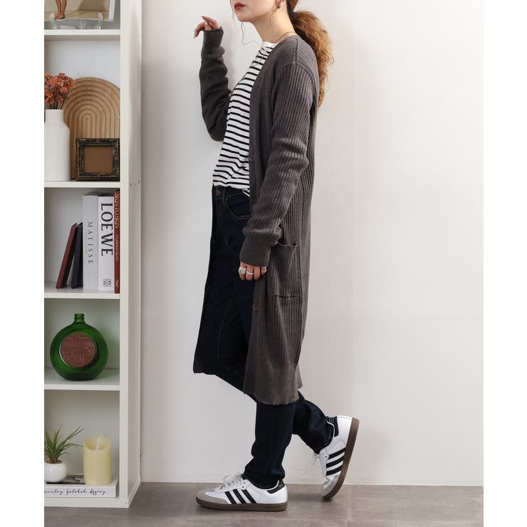 【M・L・LL・3L・4L】コットンニットロングカーディガン | JungleJalopy | 詳細画像60 