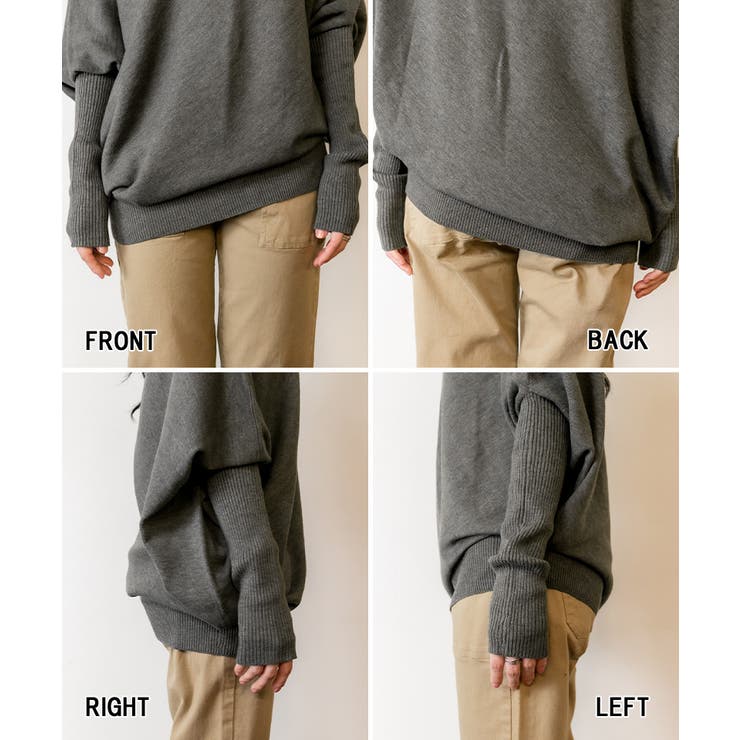 変形ボトルネックニット レディース 大きいサイズ | JungleJalopy | 詳細画像18 