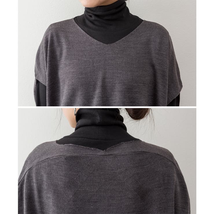 【M-L・LL-3L・4L-5L】バルーンVネックベスト | JungleJalopy | 詳細画像15 