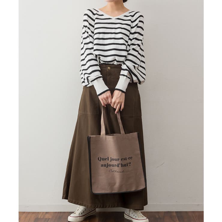 Vネックボーダードルマンニット セーター 大きいサイズ | JungleJalopy | 詳細画像48 