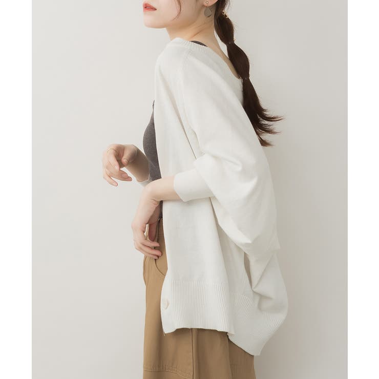 キーネックドルマンカーディガン 大きいサイズ レディース | JungleJalopy | 詳細画像32 