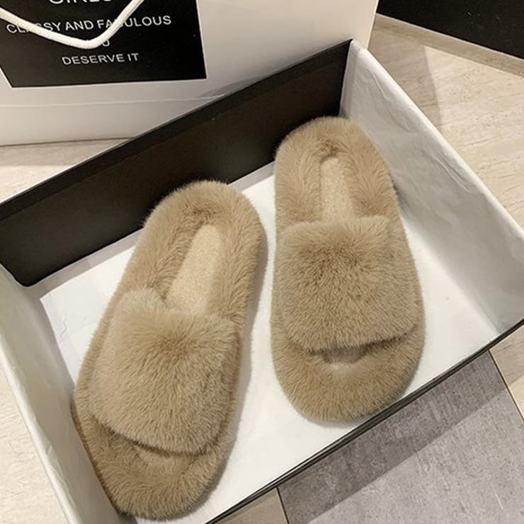 ファーサンダル レディース もこもこ | karei | 詳細画像25 